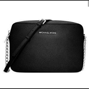 Michael Kors Jet Set EastWest Crossgrain Leather Crossbody - NWOT